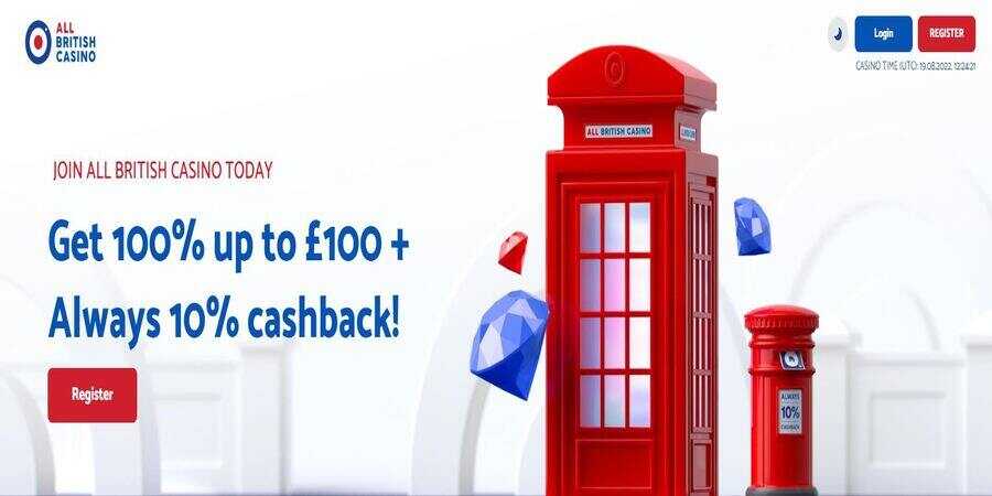 All British live Casino cashback