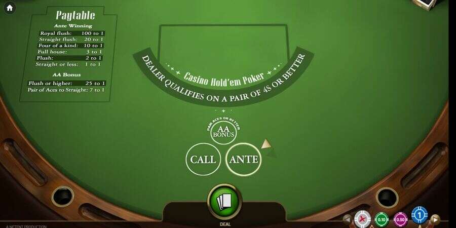 Play Casino Hold'em live